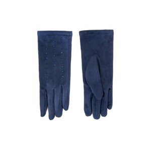 YO! Res-0061K semiš s lesklými oblázky Dámské rukavice, 24 cm, mix kolor