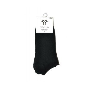 YO! SKS-0013U Froté Silikon 31-42 Kotníkové ponožky, 35-38, černá
