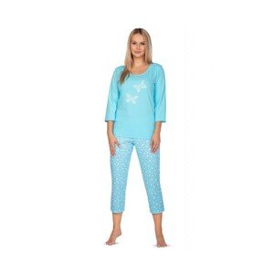 Regina 642 tyrkysové Dámské pyžamo, XL, modrá