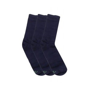 Cornette Premium 3-pak tmavě modré Oblekové ponožky, 42/44, modrá