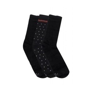 Cornette Premium 3-pak černé Oblekové ponožky, 45/47, černá