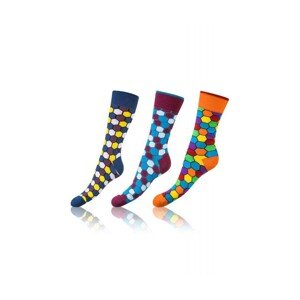 Bellinda Crazy Socks BE491004-307 3-pack Barevné ponožky, 39-42, karo