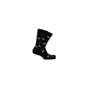 Wola Perfect Man Casual W94.N03 Pánské ponožky vzorované, Světle šedá, Green