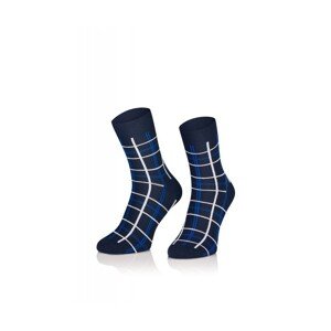 Intenso Superfine 1955 vzorované Pánské ponožky, 41-43, modrá