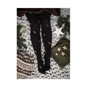 Gabriella Christmas 515 černé Punčochové kalhoty, 4, černá