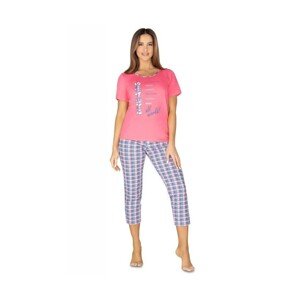 Regina 988 Dámské pyžamo plus size, 3XL, růžová