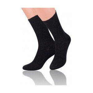 Steven 018-29 černé Pánské ponožky, 39/42, černá