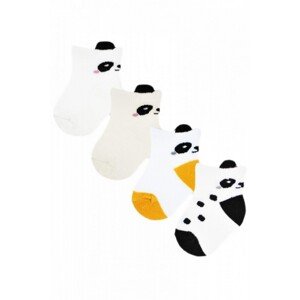 Noviti SB021 Panda Cotton 0-12 měsicí Dětské ponožky, 0-3 měsíců, mix kolor-mix vzor