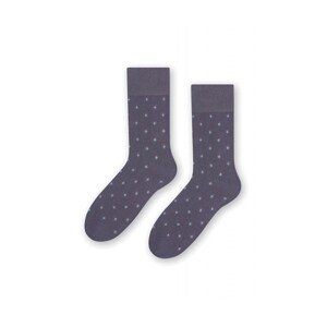 Steven 056 209 vzor šedé Pánské ponožky, 45/47, šedá