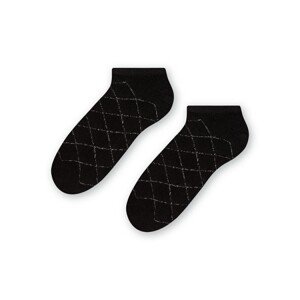Steven 066-008 Dámské kotníkové ponožky, 35/37, černá