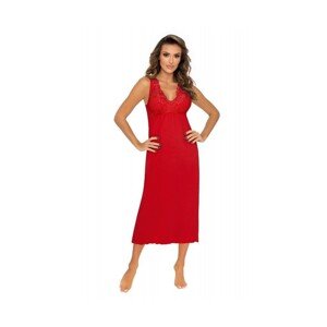 Donna Kristina długa czerwona Koszulka nocna, 42/XL,