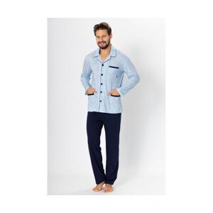 M-Max Ambroży 196 světly jeans Pánské pyžamo, L, Jasny Jeans