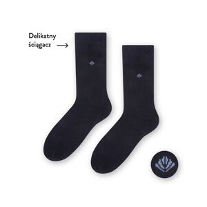 Steven 056 098 tmavě modré Pánské oblékové ponožky, 39/41, modrá