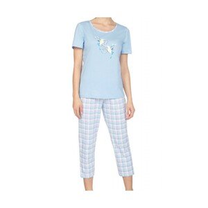 Regina 659 modré Dámské pyžamo, XL, modrá