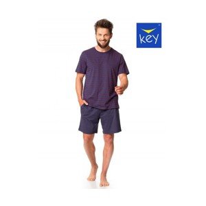 Key MNS 325 A24 Pánské pyžamo, XL, modrá-paski