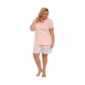 Cornette Lily 054/274 plus Dámské pyžamo, 3XL, růžová