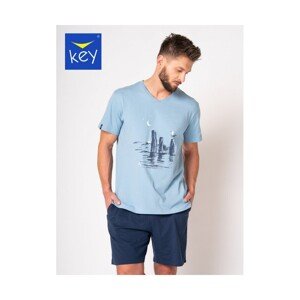Key MNS 459 A24 Pánské pyžamo, M, modrá