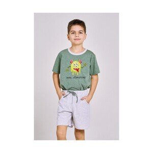 Taro Kieran 3202 104-116 L24 Chlapecké pyžamo, 104, zelená melanž