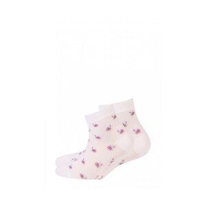 Gatta Cottoline vzorované 214.59N 15-20 Dívčí ponožky, 15-17, off white
