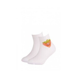 Gatta Cottoline vzorované 224.59N 21-26 Dívčí ponožky, 24-26, off white