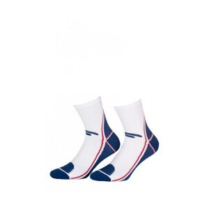 Wola Sportive W94.1N5 Ag+ Pánské ponožky, Světle šedá, Smoky