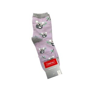 Milena 0200 různé vzory Dámské ponožky, 37-41, šedá