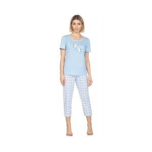Regina 659 modré Dámské pyžamo, L, modrá