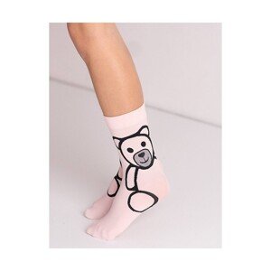 Knittex DR 2409 Bear 40 den Dívčí ponožky, 18-22, Bianco