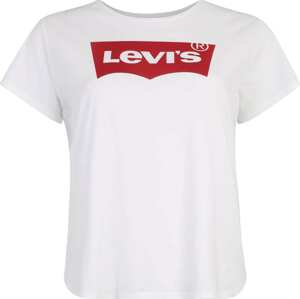 Levi's® Plus Tričko 'PL PERFECT TEE NEUTRALS' červená / bílá