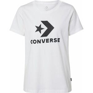 CONVERSE Tričko 'Star Chevron' černá / bílá