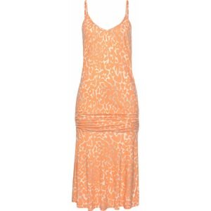 BUFFALO Letní šaty oranžová / stříbrná