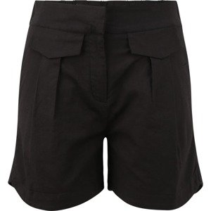Selected Femme Petite Kalhoty se sklady v pase 'CECILIE' černá