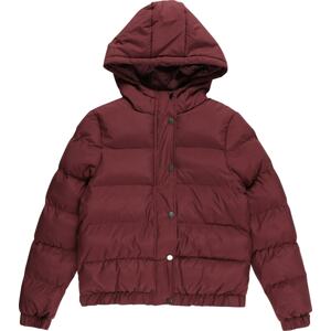 Urban Classics Kids Zimní bunda červená třešeň