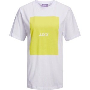 JJXX Tričko 'Amber' žlutá / bílá