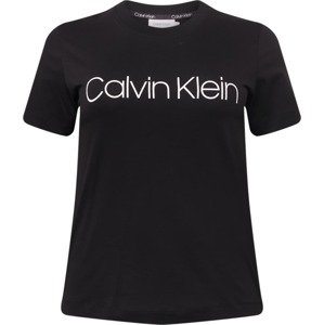 Calvin Klein Curve Tričko černá / bílá