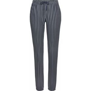 VIVANCE Pyžamové kalhoty tmavě modrá / bílá