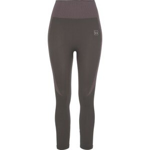 LASCANA ACTIVE Sportovní kalhoty antracitová / pastelová fialová / bílá