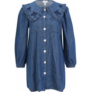 River Island Petite Košilové šaty námořnická modř / modrá džínovina