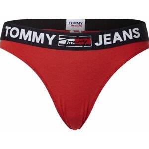 Tommy Hilfiger Underwear Tanga tmavě modrá / karmínově červené / bílá