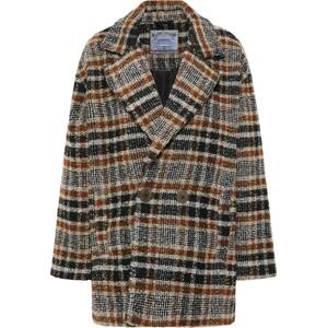 DreiMaster Vintage Přechodný kabát hnědá / oranžová / černá