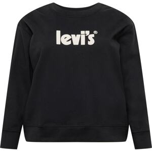 Levi's® Plus Mikina 'PL GRAPHIC STANDARD CREW BLACKS' černá