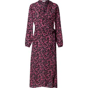 Bizance Paris Košilové šaty 'FRAISE' pink / pitaya / černá