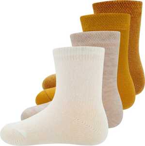 EWERS Ponožky světle béžová / béžový melír / zlatě žlutá / šafrán