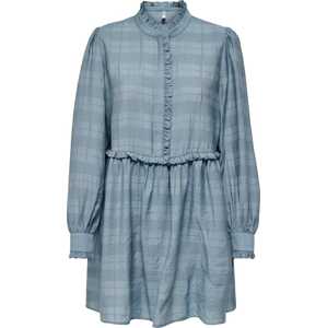 JDY Košilové šaty 'Brandon' kouřově modrá / světlemodrá