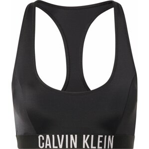 Calvin Klein Swimwear Horní díl plavek černá / bílá