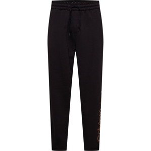 Calvin Klein Jeans Kalhoty karamelová / černá