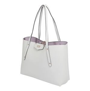 GUESS Nákupní taška 'Brenton' pastelová fialová / bílá