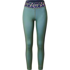 DELICATELOVE Sportovní kalhoty 'Love' tmavě modrá / khaki / pink