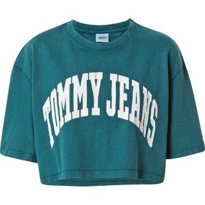 Tommy Jeans Tričko modrá / bílá