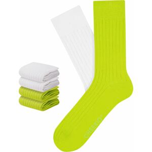 CHEERIO* Ponožky 'Tough Guy' svítivě zelená / bílá
